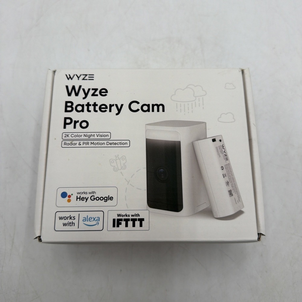 Wyze Battery Cam Pro 2k HDR Wireless Outdoor/Indoor Security Camera
